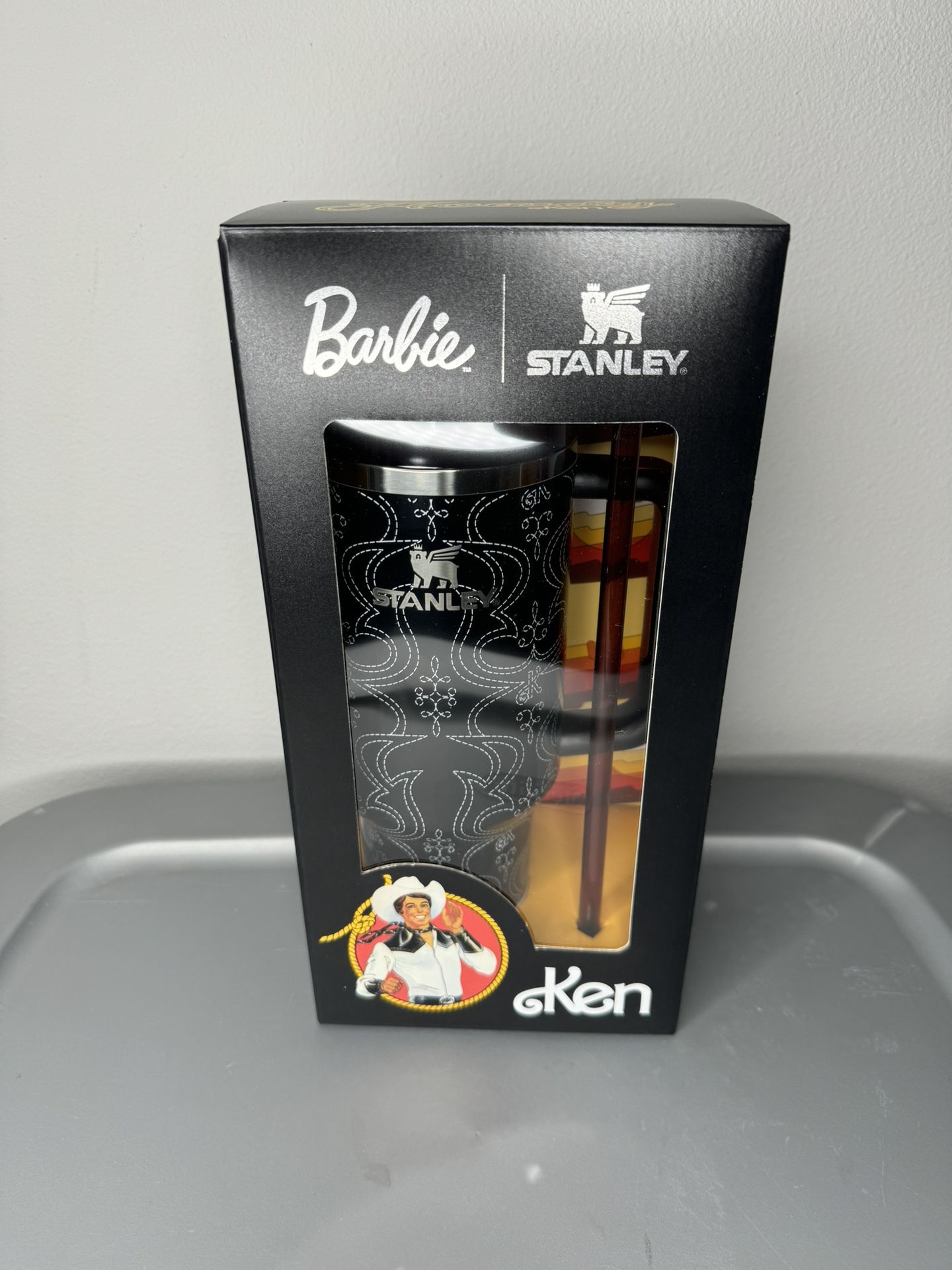 PRICE FIRM Limited Edition Barbie 80’s Western Ken Stanley Cup 40 oz Quencher Tumbler H2.0 BRAND NEW w/BOX