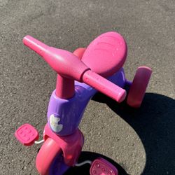 Pink Toddler,kids,baby Bicycle, Hard Plastic, Toys, Learning