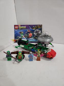 LEGO TMNT T-Rawket Sky Strike 79120 Complete Set w/ Manual & Minifigures