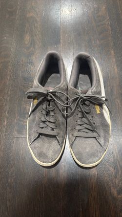 Puma gray women’s side tie sneaker size 7