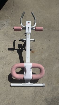 Foldable adjustable at home pink ab machine