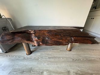Live edgewood bench