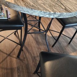 High Top Table and 4 Chairs 