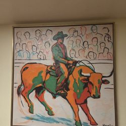  Original Artwork “Rodeo” by Harlan Charlles – 38” x 38”