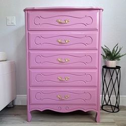 Pink French Provinicial Dresser 