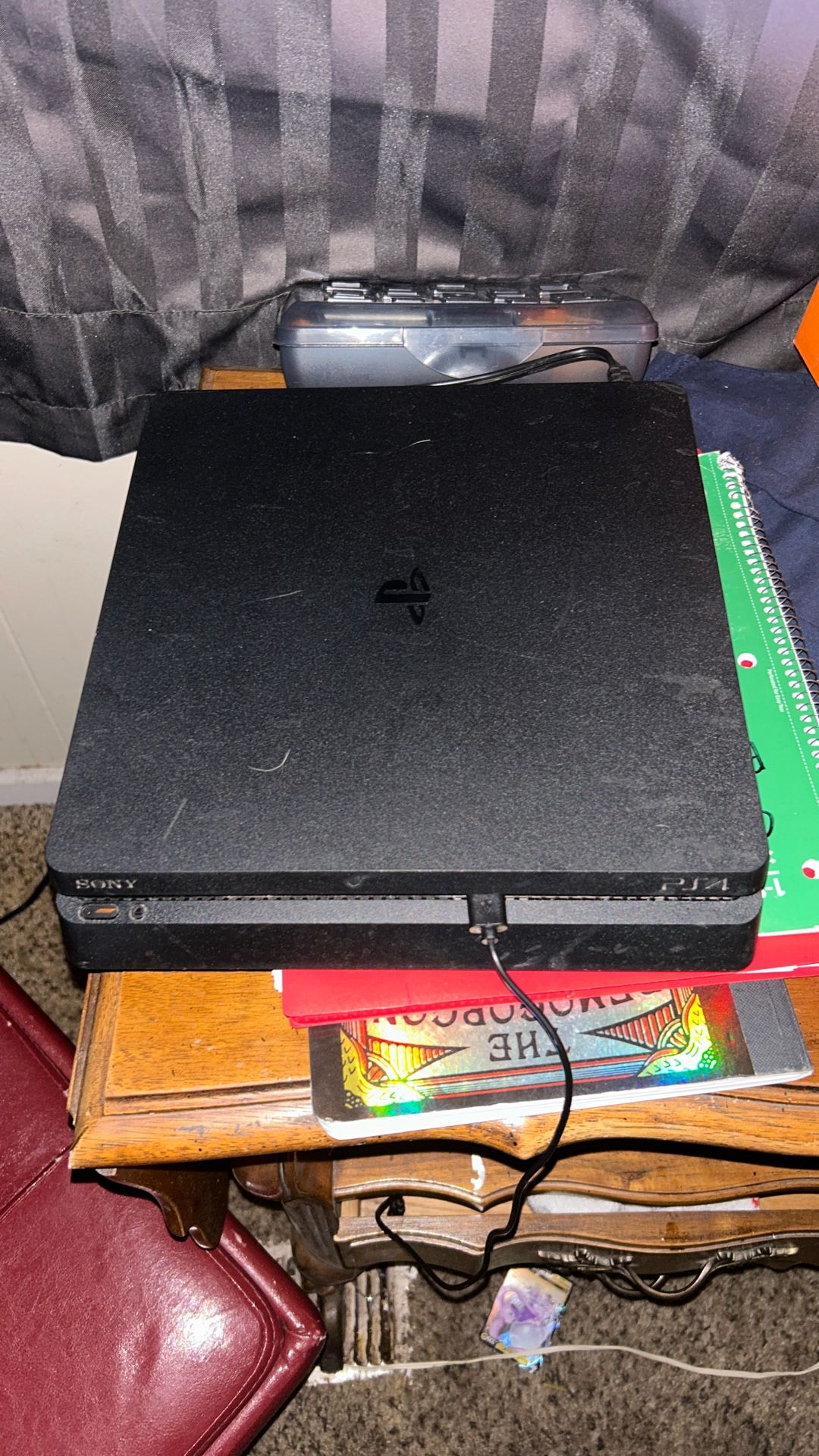 PS4 Slim With Controller & Cords