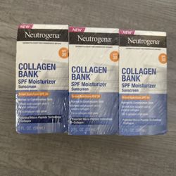 Neutrogena Collagen Bank Moisturizer + Sunscreen SPF 30, 2oz Each – Set of 3