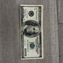 100 Dollar Bill (Misprint / Miscut / Off Center) 1996 Series