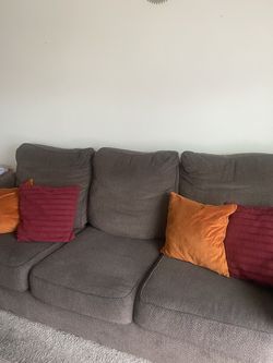 Couch and love seat plus pillow