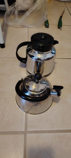 Coffee Pot And Kettle Use On Stove 