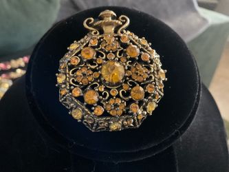 Amber brooch