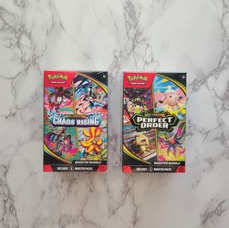 Pokemon cards sealed Chaos rising and perfect Order