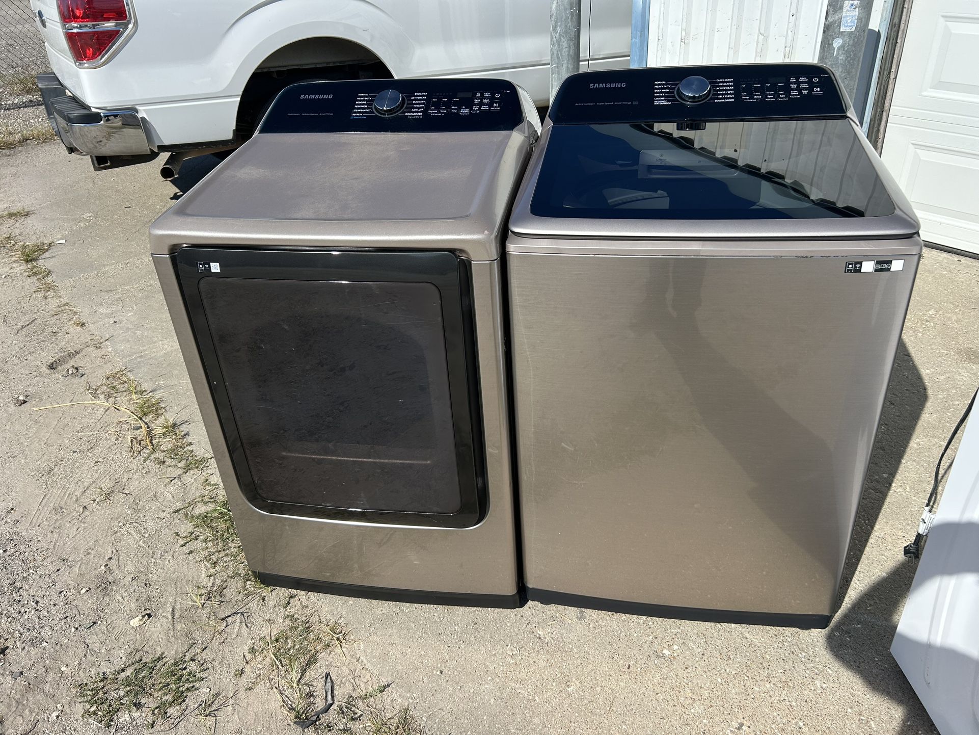 Samsung TopLoad Washer And GAS Dryer