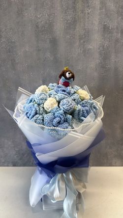 Hand Crocheted Roses Bouquet 