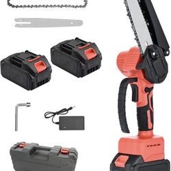 Chainsaw Cordless 6” Cutting Wood
