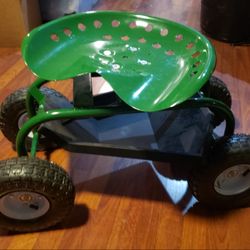 Rolling Work Seat With Tool Tray