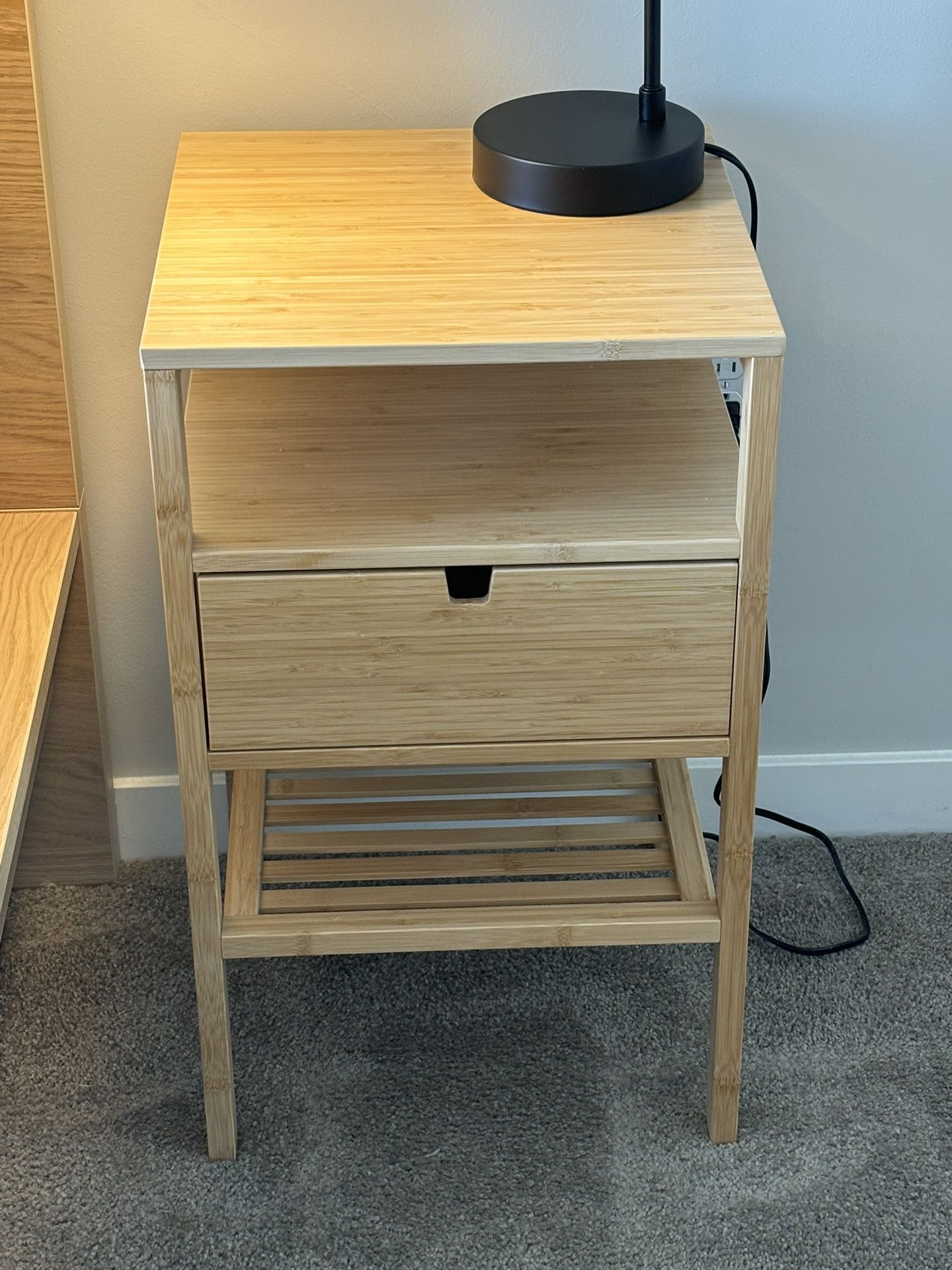 IKEA Nightstand- Bamboo. 2 Available