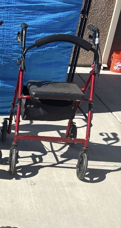 Folding Walker/Seat for Seniors