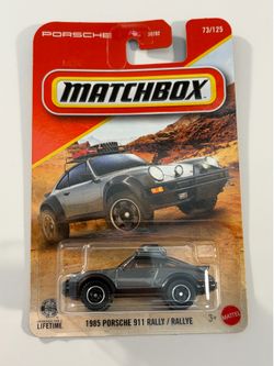 Matchbox 2026 Porsche 911 rally safari gray