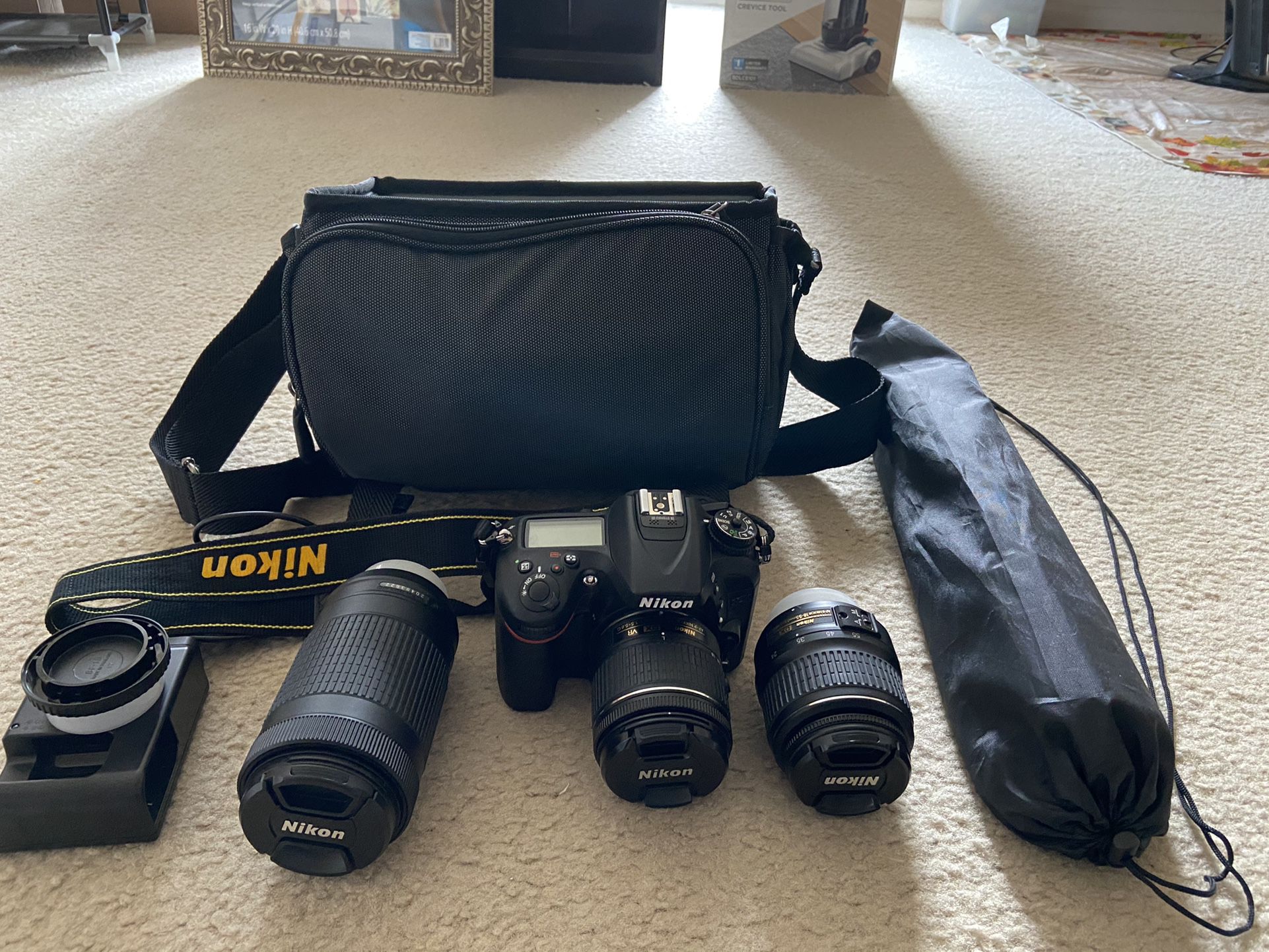 Nikon D7200 with Three Lenses And Accessories - Like New