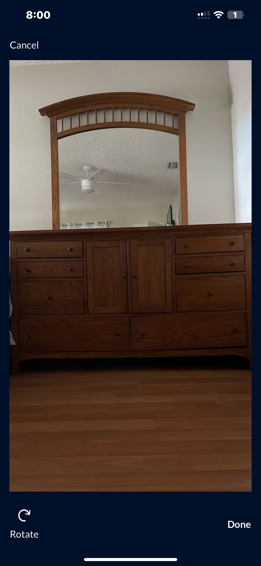 Modern DRESSER WITH MIRROR