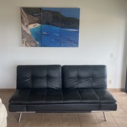 Foldable Black Couch