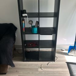 4x2 All Black Dresser/Shelves