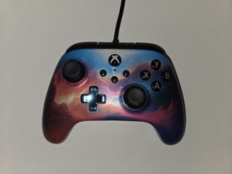 Wired Xbox Controller – Blue & Purple Galaxy