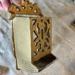 Cast Iron Matchbox Holder 