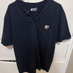 Carhartt Men’s Size Medium Dark Blue Short Sleeve Shirt