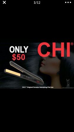 The original CHI flat iron 1” new only $50.
