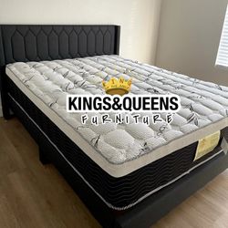 New Queen Bed Frame With Mattress 