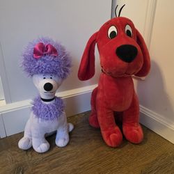 Cleo & Clifford The Big Red Dog Plush Toys
