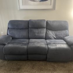 Blue Recliner Couch