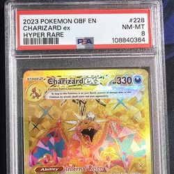 Charizard ex 228/197 SV03: Obsidian Flames Holo PSA 8