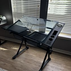 X-Large Glass Art Easel/Glass Desk