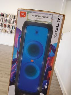 🎶1100W of Power! Take It Home for $5 Down! 🔥  JBL PartyBox 1000 - Bluetooth Speaker 