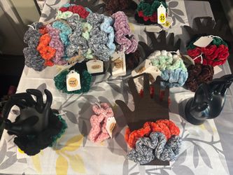 Handmade hair scrunchies