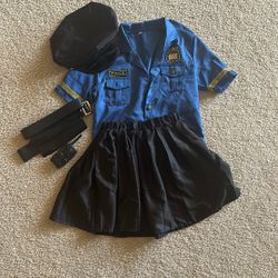 Police Officer Costume for Girls Cop Halloween Dress Up Costume