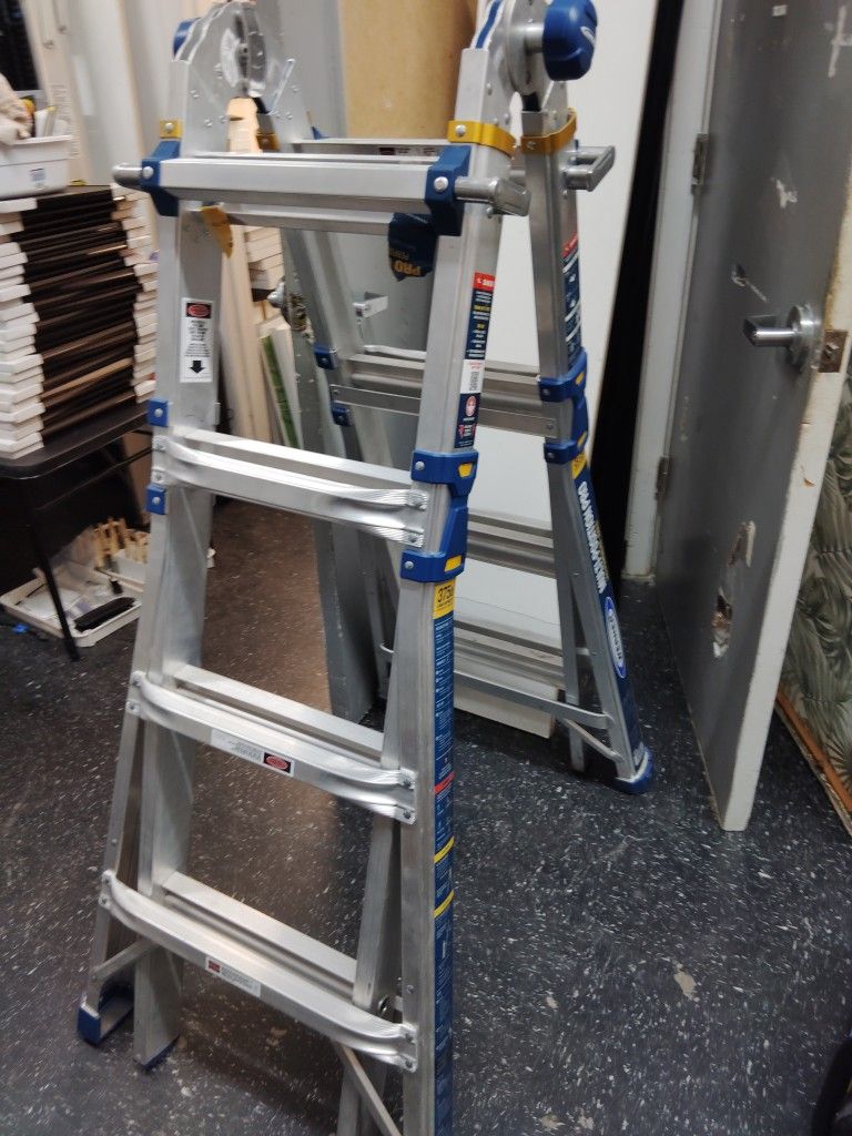 Multi-position Pro Ladder With Powerlite Rails Cps. 375lb