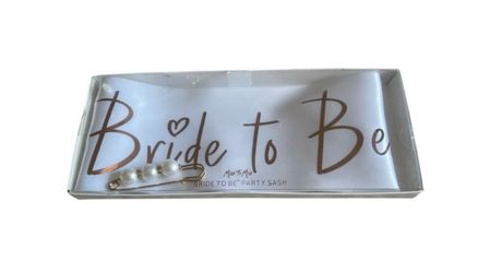 NEW Miss To Mrs. Bride to Be Party Sash with Gold Clasp