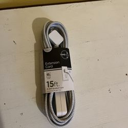 Cordinate White 3-Outlet Extension Cord