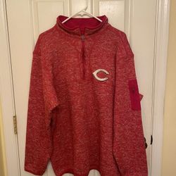 Cincinnati Reds Antigua Red MLB Quarter Zip Pullover