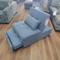 New Sleeper Chair In Blue 