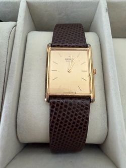 Vintage Seiko Tank 1980s quartz Watch