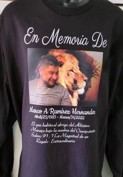 Camisas Personalisadas Para Funeral, Cumple Años, Companias, Negocios Etc.