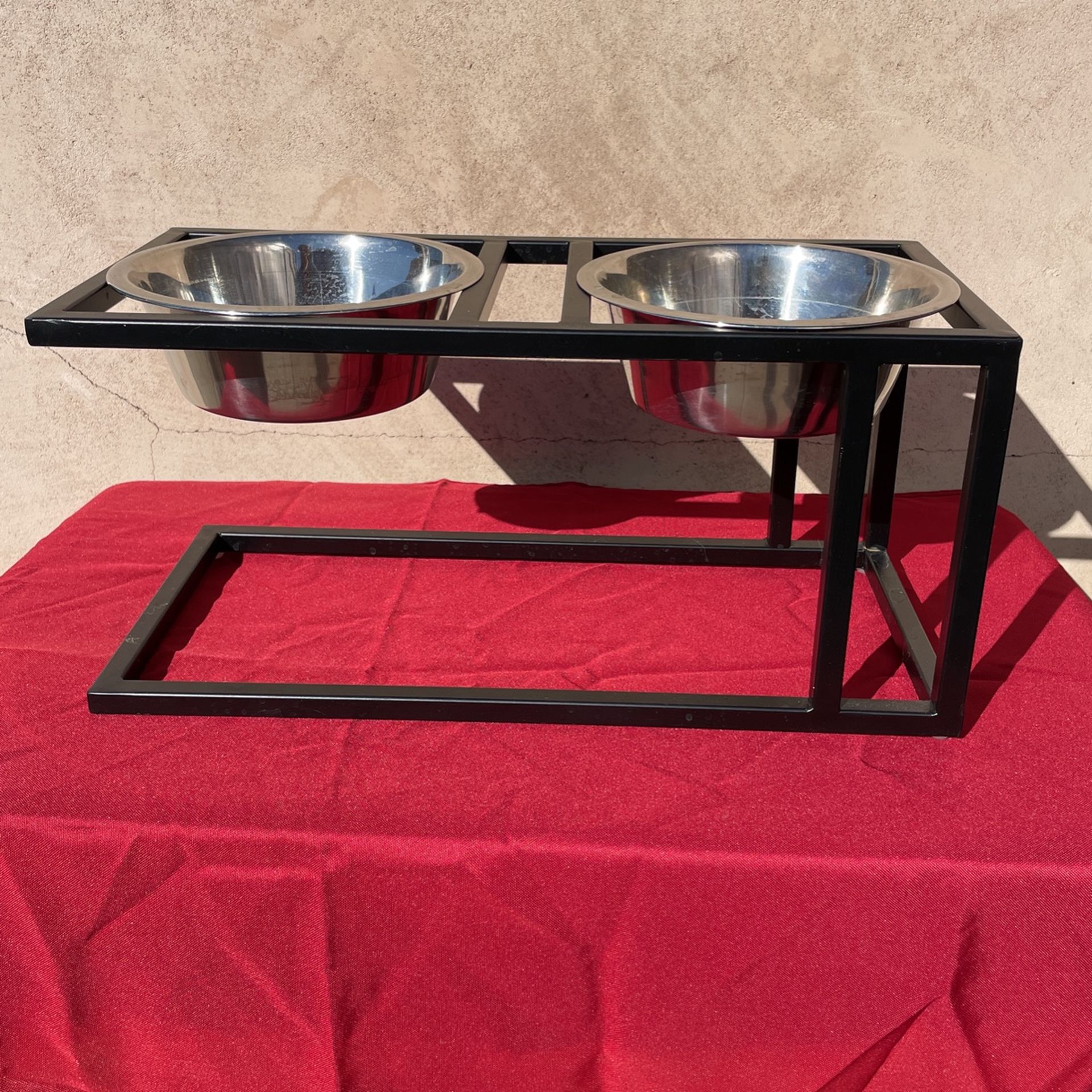 Double Water / Food Bowl For Dog / Pets