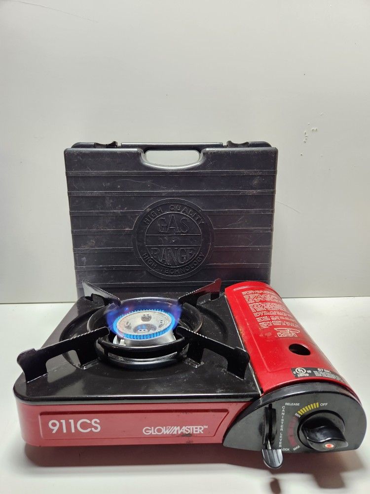 Glow Master 911CS Single Burner Butane Camp Stove W/ Case