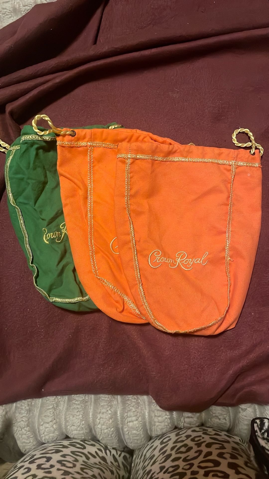 3 Crown Royal Bags