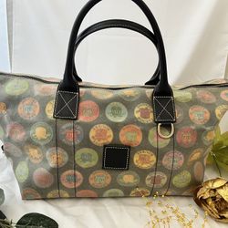 Dooney & Bourke Vintage Medallion Print Coated Canvas Bag